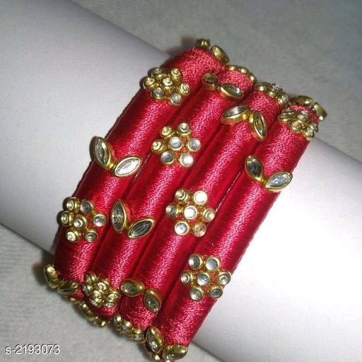 Alluring Silk Thread Bangles