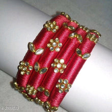 Load image into Gallery viewer, Alluring Silk Thread Bangles