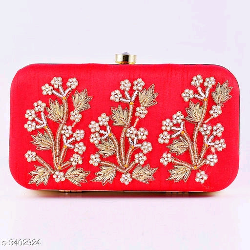 Diva Attractive Premium Banglori Silk Women's Clutches