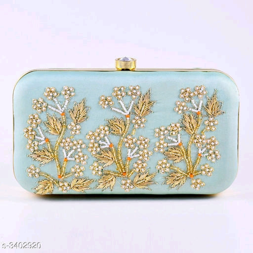 Diva Attractive Premium Banglori Silk Women's Clutches
